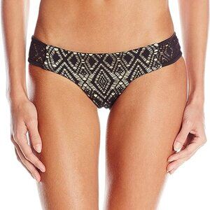 Luli Fama Standard Miami Nights Seamless Sheer Side Skimpy Bikini Bottom Size:XS